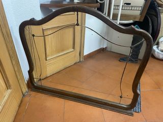 Espejo antiguo madera