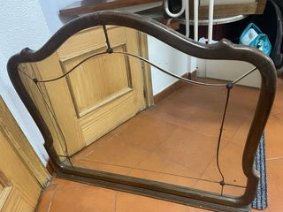 Espejo antiguo madera