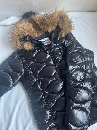 Giubbotto Blauer nero con cappuccio