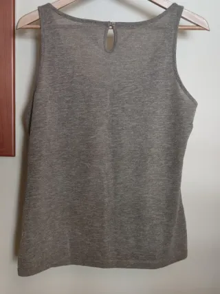 Pijama dos piezas mujer negro y gris