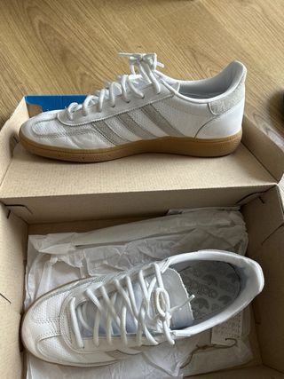 Zapatillas Adidas Handball Spezial Blancas Doradas