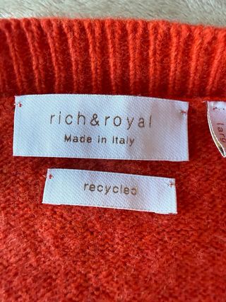 Gilet Rich & Royal arancione oversize