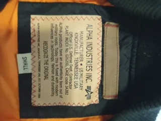 Chaqueta Bomber Alpha Industries Negra