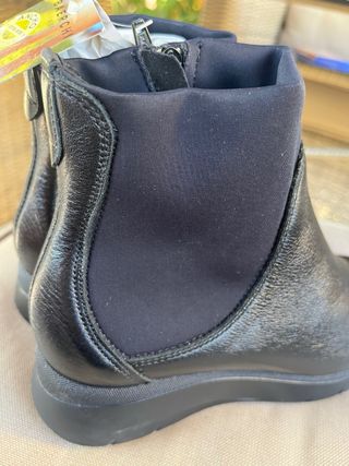 Botín piel negro ancho especial T.35 Baerchi