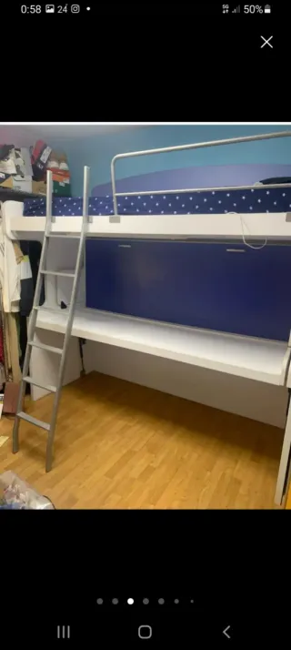 Litera abatible con escritorio