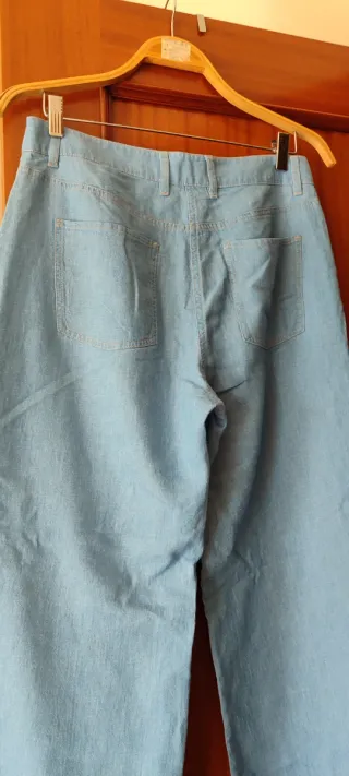 Calças Caroll Azuis Tam 38 Novas