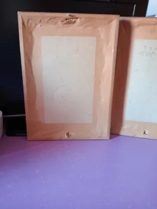 2 Quadri Infantili con Cornice in Legno