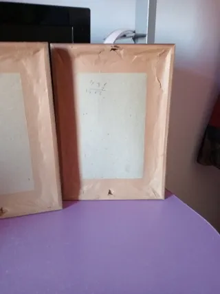 2 Quadri Infantili con Cornice in Legno