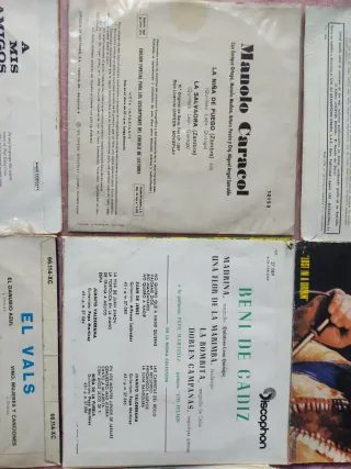 14 discos vinilos Lote Vinilos Flamenco, Pop, Lati
