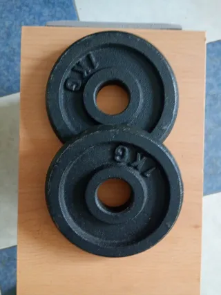 Discos Mancuernas 1kg (x2)