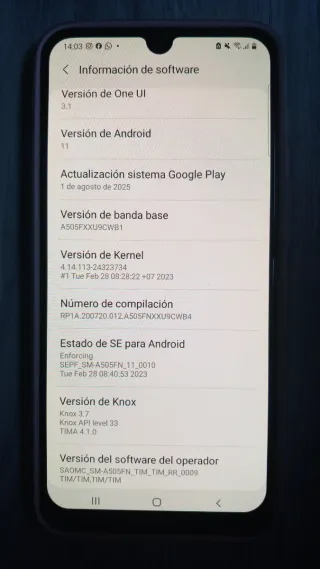 Telefono Samsung Galaxy A50 128GB/4Gb Blu