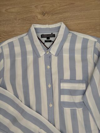 Camisa Tommy Hilfiger rayas azul y blanco