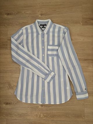 Camisa Tommy Hilfiger rayas azul y blanco