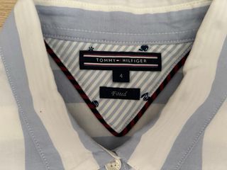 Camisa Tommy Hilfiger rayas azul y blanco