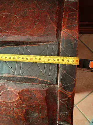 Baule in legno con intarsi