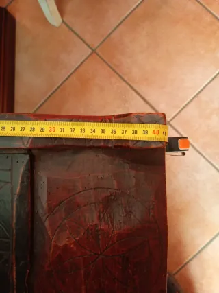 Baule in legno con intarsi