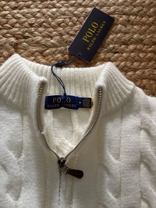 Jersey Polo Ralph Lauren Cable Knit Talla M