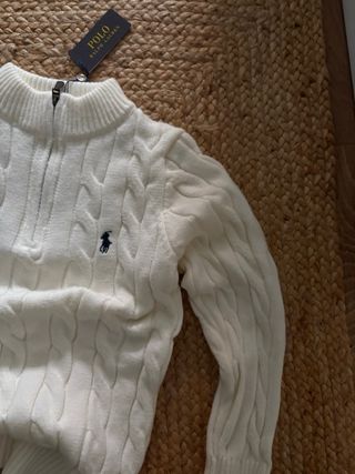 Jersey Polo Ralph Lauren Cable Knit Talla M
