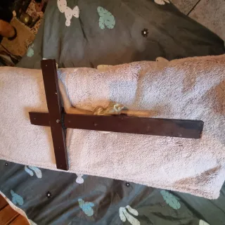 Crucifijo Jesucristo Ojos Cristal Años 50 OFERTA