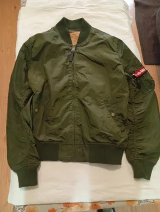 Chaqueta Alpha Industries Talla L Verde Naranja