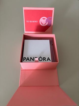 Pulsera Pandora Corazón Murano Rosa y Plata