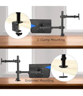 Brazo para monitor y portátil