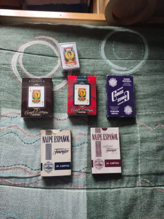 Lote 5 Naipes Fournier, comas y Ángel europa