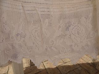 Copriletto matrimoniale filet artigianale