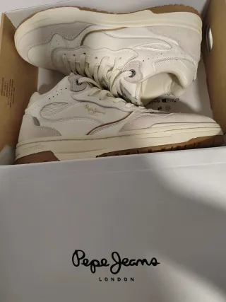 Zapatillas Pepe Jeans Beige/Blanco Talla 41