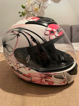 Casco Moto Mujer LS2 Talla M Floral