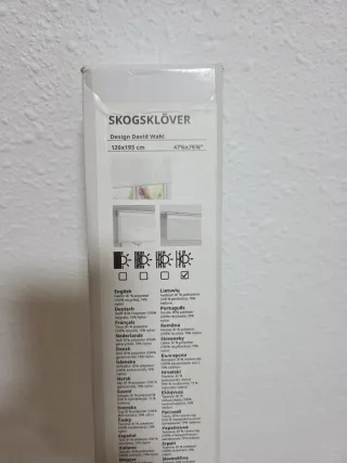 Estor IKEA SKOGSKLÖVER 120x195cm Blanco