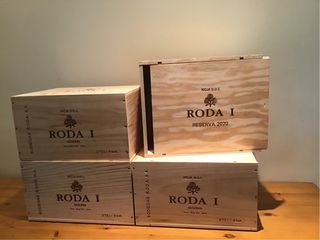 4 Scatole di Legno con Coperchio Scorrevole