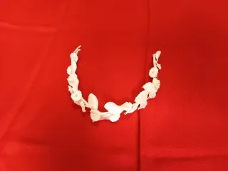 Tocado niña comunión blanco flores