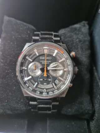 Reloj Seiko Analógico Quartz Chronograph Negro