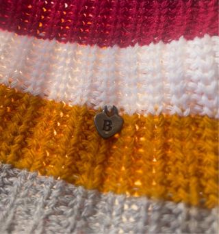 Top con tirantes de punto a rayas de Brownie.