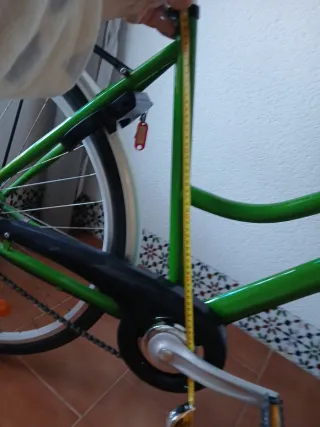 Bicicleta verde como nueva