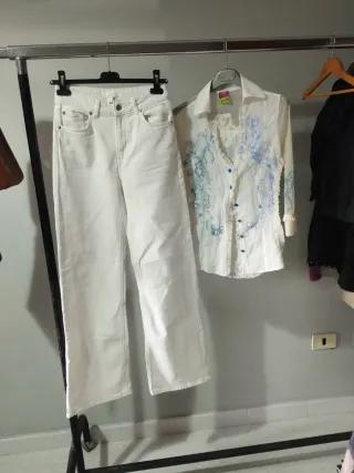 Jeans ampi H&M+Save the Queen top omaggio S