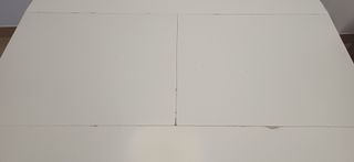 Mesa redonda extensible Ikea blanca