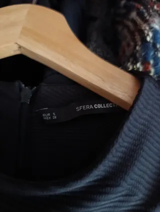 Vestido Sfera Negro Talla XS