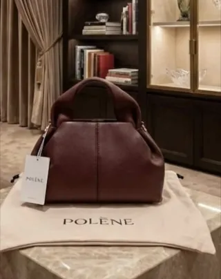 Bolso piel marrón chocolate