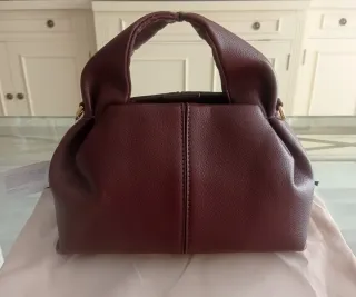 Bolso piel marrón chocolate