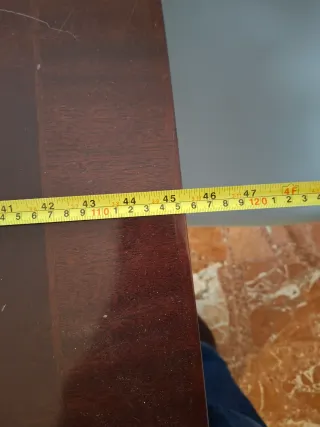 Mesa de comedor extensible de madera