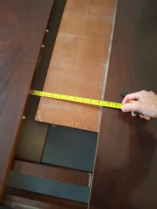 Mesa de comedor extensible de madera