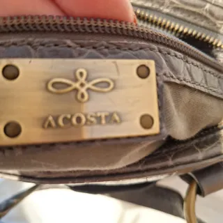 Bolso Acosta Gris Cocodrilo