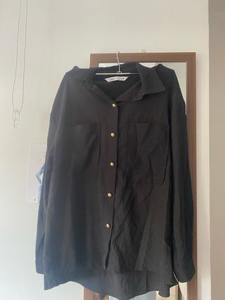 Camisa Zara Negra Mujer