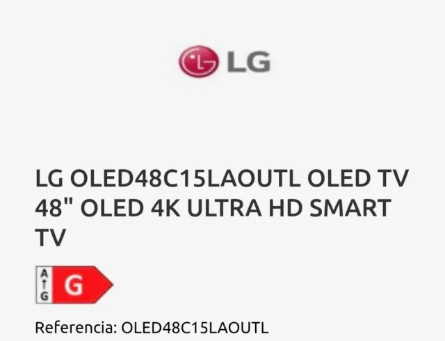 TV LG OLED 48 4K UHD, 4 mesi di utilizzo con garanzia