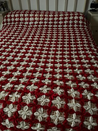 Colcha ganchillo retro