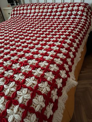 Colcha ganchillo retro