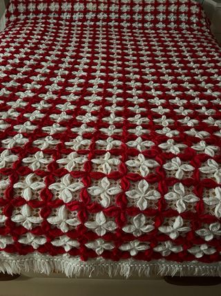 Colcha ganchillo retro