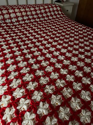 Colcha ganchillo retro